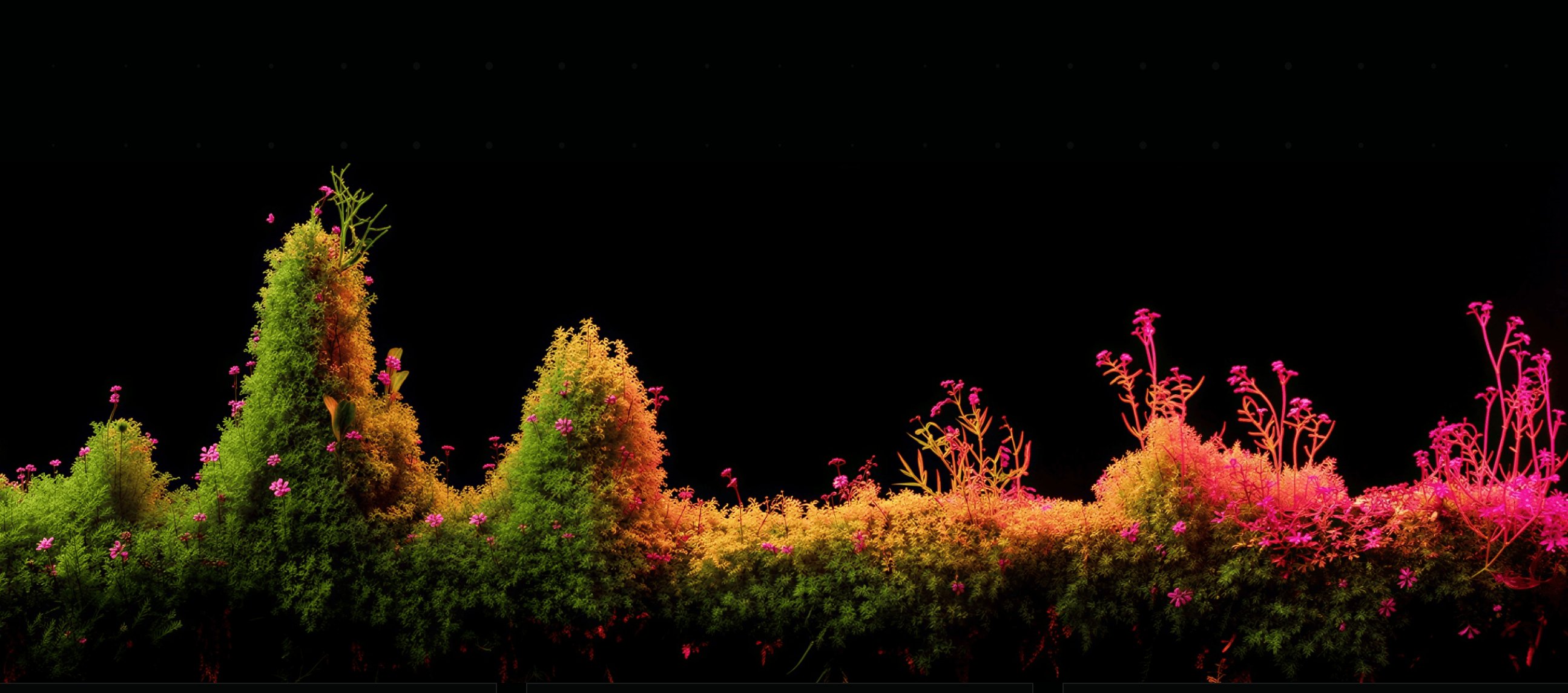 Decorative mossy landscape